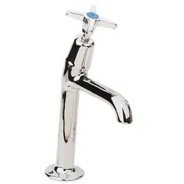 Pegler Yorkshire Chrome Plated Brass Twist Handle High Neck Cold Sink Tap, 1/2in - 303017 product image