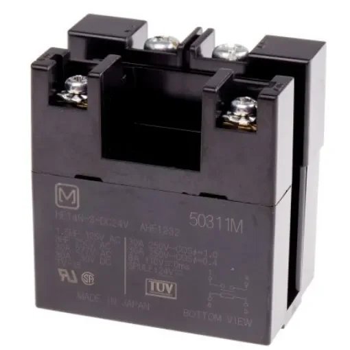 Panasonic PCB Mount Power Relay, 24V dc Coil, 30A Switching Current, SPST - HE1AN-S-DC24V product image