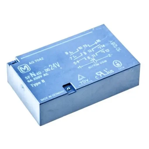 Panasonic PCB Mount Force Guided Relay, 24V dc Coil Voltage, 6 Pole, 4PST, DPST - SFN4D-DC24V product image