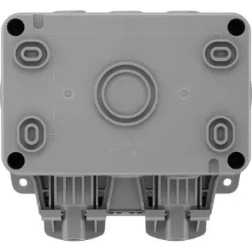 BG Electrical Storm Grey 2 Gang Plug Socket, 0 Poles, 13A, Type G - British, Outdoor Use - WP24-02 product image