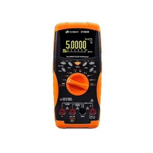 Keysight Technologies U1253B Handheld Digital Multimeter, True RMS, 10A ac Max, 10A dc Max, 1000V ac Max - U1253B OPT 900 + PLG product image