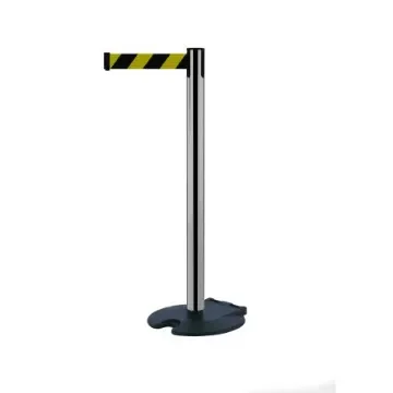 Tensator Black & Yellow Steel Retractable Barrier, 2.3m, Yellow/Black Tape - RB1-1P-D4 product image