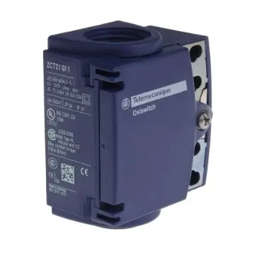 Telemecanique Sensors OsiSense XC Series Limit Switch, NO/NC, IP66, IP67, DP, Plastic Housing, 240V ac Max, 10A Max - ZCT21G11 product image