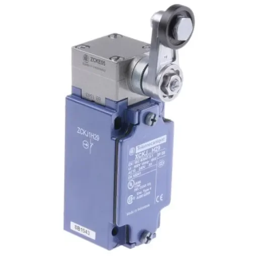 Telemecanique Sensors OsiSense XC Series Lever Limit Switch, NO/NC, IP66, SPDT, Zinc Alloy Housing, 240V ac Max, 10A Max - XCKJ10511H29 product image
