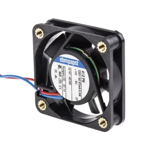 ebm-papst 400 F Series Axial Fan, 12 V dc, DC Operation, 9m³/h, 800mW, 40 x 40 x 10mm - 412FH-RS0 product image