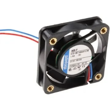 ebm-papst 400 F Series Axial Fan, 5 V dc, DC Operation, 8m³/h, 700mW, 40 x 40 x 10mm - 405F-RS0 product image
