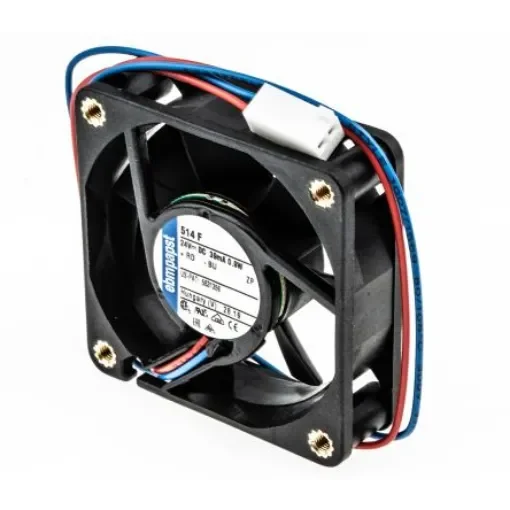 ebm-papst 500 F Series Axial Fan, 24 V dc, DC Operation, 20m³/h, 900mW, 50 x 50 x 15mm - 514F-RS0 product image