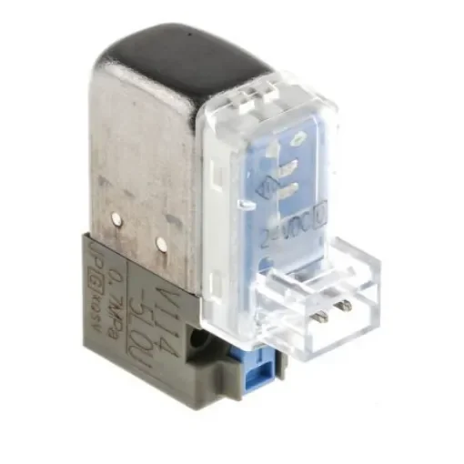 SMC 3/2 Pneumatic Solenoid Valve - Spring/Solenoid V100 Series 24V dc - V114-5LOU product image