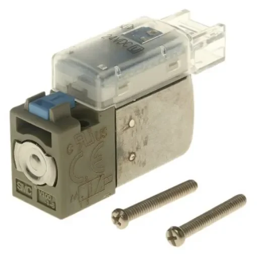 SMC 3/2 Pneumatic Solenoid Valve - Spring/Solenoid V100 Series 24V dc - V114-5MOU product image