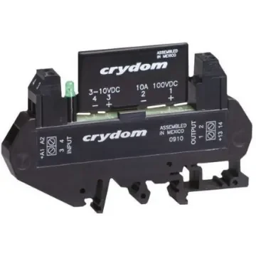 Sensata Crydom DRA1 CMX Series Solid State Interface Relay, 28 V dc Control, 3 A Load, DIN Rail Mount - DRA1-CMXE200D3 product image