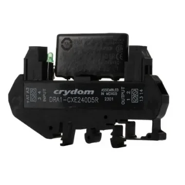 Sensata Crydom DRA Series Series Solid State Interface Relay, 32 V dc Control, 5 A rms Load, DIN Rail Mount - DRA1-CXE240D5R product image