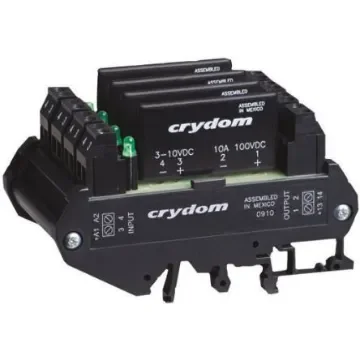 Sensata Crydom DRA4-CMX Series Solid State Interface Relay, 28 V Control, 8 A Load, DIN Rail Mount - DRA4-CMXE100D10 product image