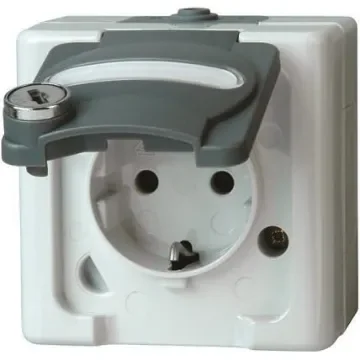 Kopp Grey Plug Socket, 16A - 103456009 product image