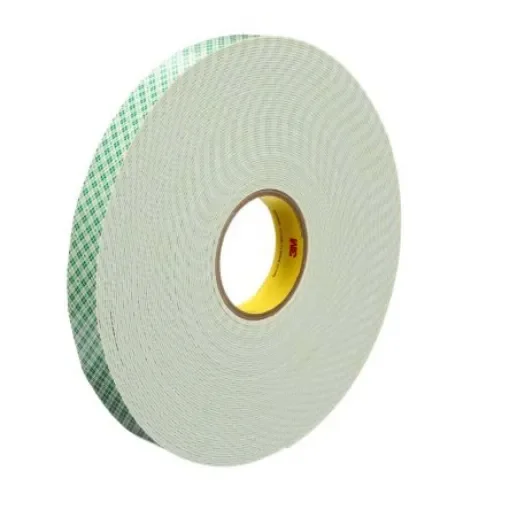 3M 4026 White Foam Tape, 19.0mm x 33.0m, 1.60mm Thick - 3M 4026 19mm x 33m product image
