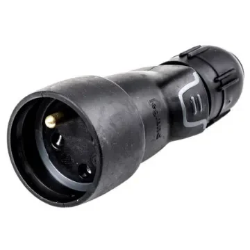Legrand French Mains Connector, 16A Black, Cable Mount Rubber, 250 V - 0 504 41 product image