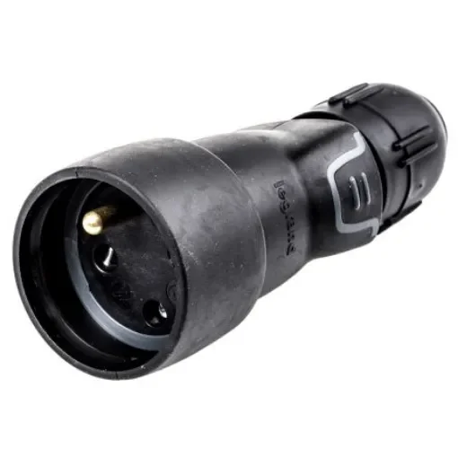 Legrand French Mains Connector, 16A Black, Cable Mount Rubber, 250 V - 0 504 41 product image