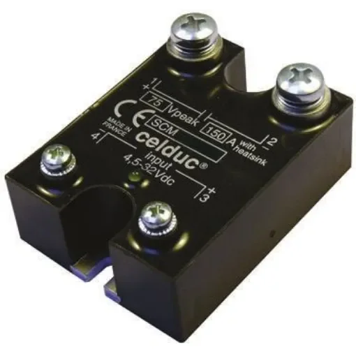 Celduc SCM Series Solid State Relay, 150 A Load, Panel Mount, 100 V dc Load, 32 V dc Control - SCM0150100 product image
