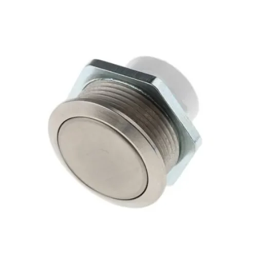 ITW Switches 48M Series Push Button Switch, Momentary, Panel Mount, 19.43mm Cutout, SPST, Clear LED, 48V dc, IP67 - 48M 510N product image