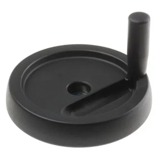 RS PRO Black Thermoplastic Hand Wheel, 175mm diameter - 7027850 product image