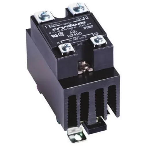 Sensata Crydom HS301DR Series Solid State Relay, 24 A Load, DIN Rail Mount, 280 V ac Load, 32 V Control - HS301DR-D2425 product image