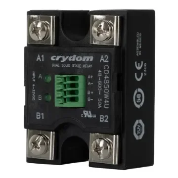 Sensata Crydom Evolution Dual Series Solid State Relay, 50 A rms Load, Panel Mount, 600 V ac Load, 32 V Control - CD4850W4U product image