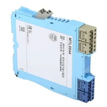 Eaton 2 Channel Zener Barrier, Repeater power supply, Current Input, Current Output, ATEX - MTL5544/RS product image