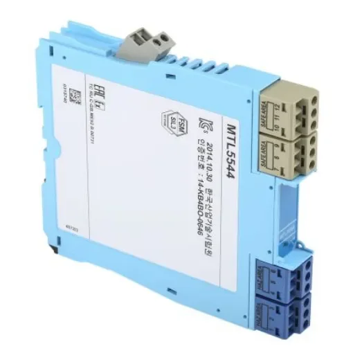 Eaton 2 Channel Zener Barrier, Repeater power supply, Current Input, Current Output, ATEX - MTL5544/RS product image