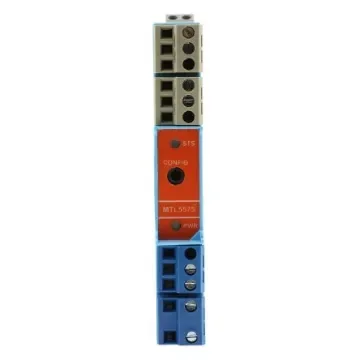 Eaton 1 Channel Zener Barrier, Temperature Converter, RTD, Thermocouple Input, Current, Relay Output, ATEX - MTL5575/RS product image