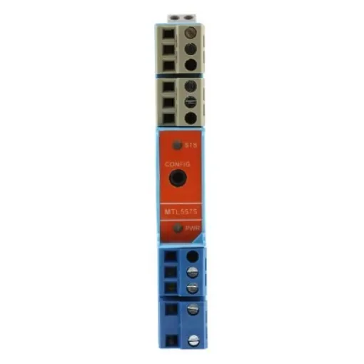 Eaton 1 Channel Zener Barrier, Temperature Converter, RTD, Thermocouple Input, Current, Relay Output, ATEX - MTL5575/RS product image