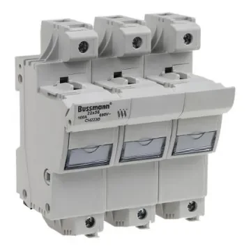Eaton 100A Rail Mount Fuse Holder for 22 x 58mm Fuse, 3P, 690V ac - CH223B product image