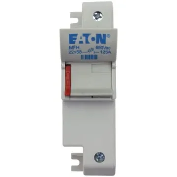 Eaton 100A Rail Mount Fuse Holder for 22 x 58mm Fuse, 1P, 690V ac - CH221DU product image