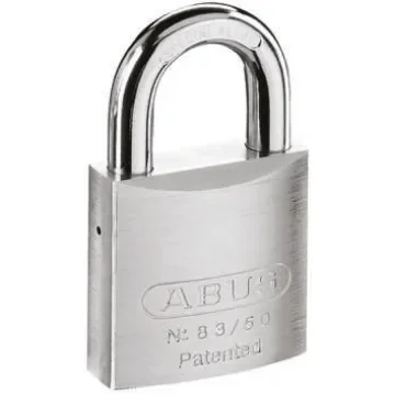 ABUS Key Weatherproof Steel Heavy Duty Padlock, 10mm Shackle, 48mm Body - 83/50 product image