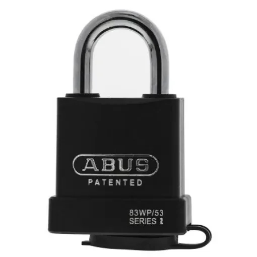 ABUS Key Weatherproof Steel Heavy Duty Padlock, 8mm Shackle, 56.5mm Body - 83WP/53 product image