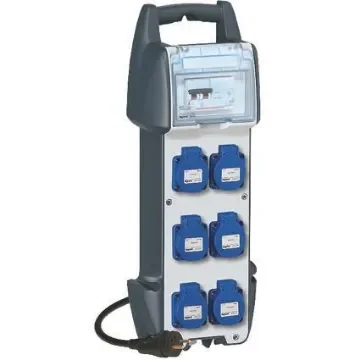 Legrand 3m 6 Socket Type E - French Extension Lead, 230 V - 0 589 40 product image