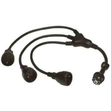 Legrand 0.8m 3 Socket Type E - French Extension Lead - 0 505 77 product image