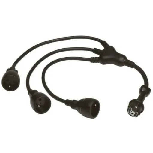 Legrand 0.8m 3 Socket Type E - French Extension Lead - 0 505 77 product image