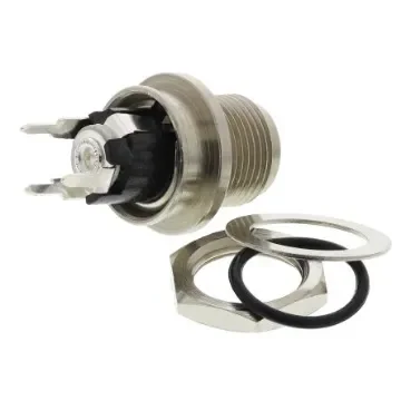 Switchcraft, L Version DC Socket Rated At 5.0A, 12.0 V, PCB Mount, length 21.0mm, Silver, IP68 - PCL712AS product image