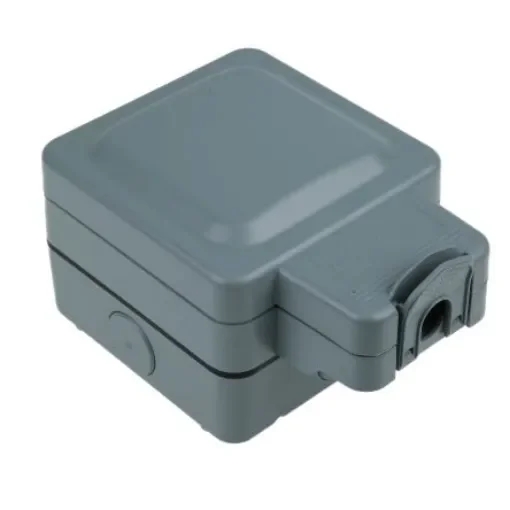 MK Electric 13A 1 Gang Switched Fused Spur IP66 - K56410GRY product image