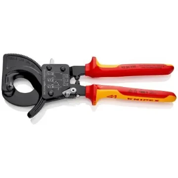 Knipex Knipex VDE/1000V Insulated Ratchet Cable Cutters - 95 36 250 product image