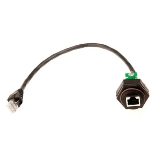 TE Connectivity 1546414 Series Male to Female RJ45 Connector, Panel Mount, Cat5 1 Port 8 -Way - 1546414-4 product image