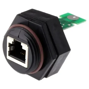 TE Connectivity 1-1546409 Series Female RJ45 Connector, Cable Mount, Cat5 Straight 1 Port 8 -Way - 1-1546409-1 product image