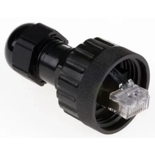 TE Connectivity 1546440-1 Series Male RJ45 Connector, Cable Mount product image
