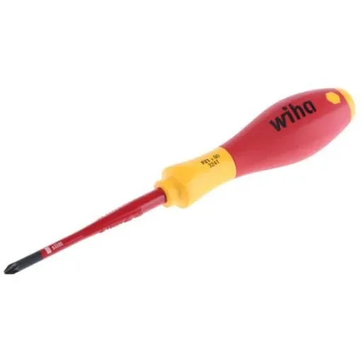 Wiha Pozidriv Insulated Screwdriver, PZ1 Tip, 80 mm Blade, VDE/1000V, 191 mm Overall - 35395 product image