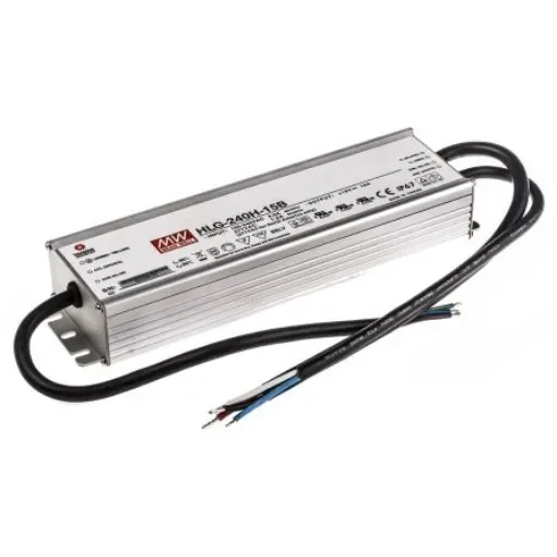 MEAN WELL LED Driver, 15V Output, 225W Output, 15A Output, Constant Voltage Dimmable - HLG-240H-15B product image