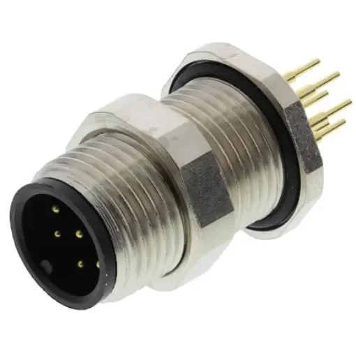binder Circular Connector, 8 Contacts, Panel Mount, M12 Connector, Socket, Male, IP67, 713 Series - 09-3481-550-08 product image