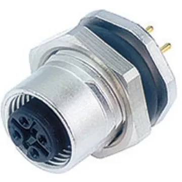 binder Circular Connector, 8 Contacts, Panel Mount, M12 Connector, Socket, Female, IP67, 713 Series - 09-3482-680-08 product image