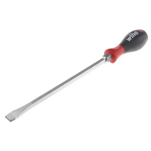 Wiha Slotted Screwdriver, 14 mm Tip, 250 mm Blade, 371 mm Overall - 03232 product image