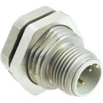 HARTING 4 Pole Din Plug, Male, Panel Mount - 21033711400 product image