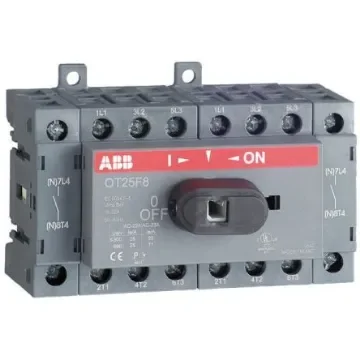 ABB 8P Pole Isolator Switch - 16A Maximum Current, 7.5kW Power Rating, IP20 - OT16F8  1SCA104836R1001 product image