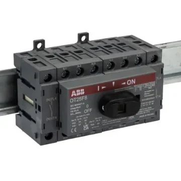 ABB 8P Pole Base Mounting Isolator Switch -, 9kW Power Rating, IP20 - OT25F8  1SCA104882R1001 product image